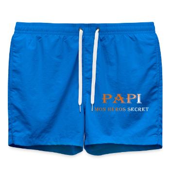 PAPI PAPA GRAND PERE HUMOUR PAPY BLAGUE 1 - Short de bain - cobalt blue - Devant