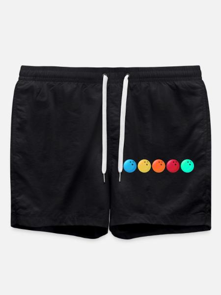 bowling bowlingteamkleidung strike bowlingbahn - Badeshorts - Schwarz