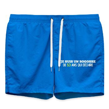 bogosse de 53 ans / cadeau anniversaire homme - Short de bain - cobalt blue - Devant
