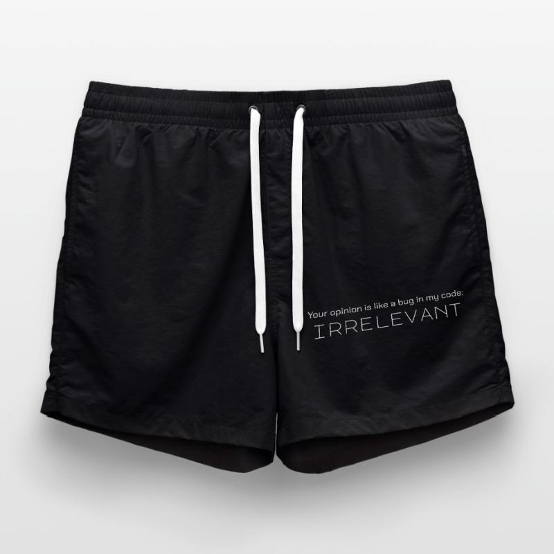 Votre avis est comme un bug dans mon code : non pertinent Short de bain