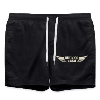 Conception d’ailes de junkie d’extérieur - Short de bain - noir - Devant - AI Model Male 185 light (185cm)