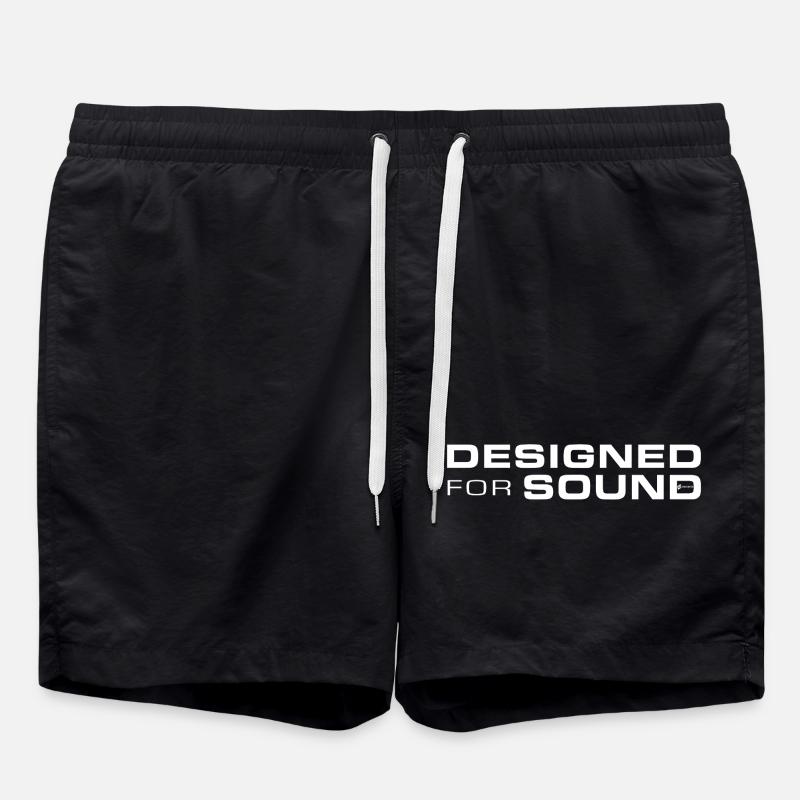 Designed For Sound - Badeshorts - Schwarz