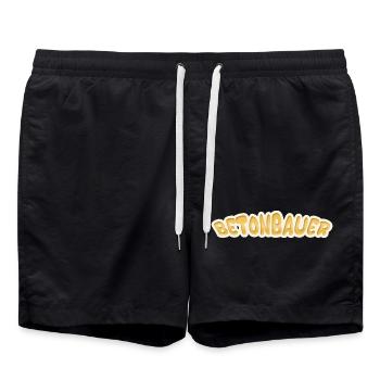 Bétonnier - Short de bain - noir - Devant - AI Model Male 185 light (185cm)