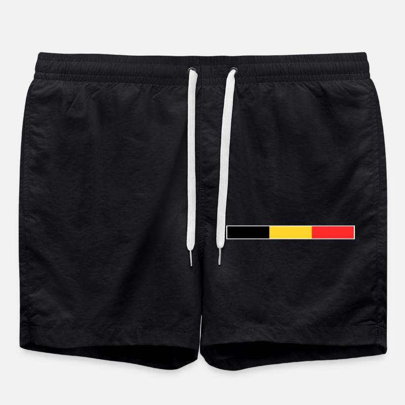 Belgium flag - Swim Trunks - black