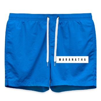 Typographie majuscule maranatha - Short de bain - cobalt blue - Devant