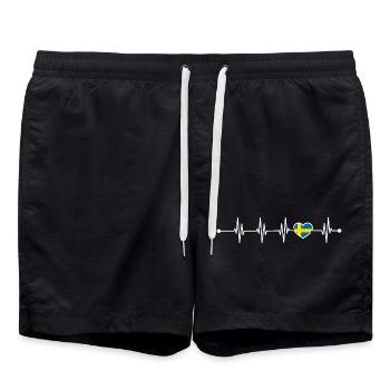 Image de conception en attente - Short de bain - noir - Devant - AI Model Male 185 light (185cm)