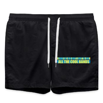Je suis peut-être vieux - Short de bain - noir - Devant - AI Model Male 185 light (185cm)