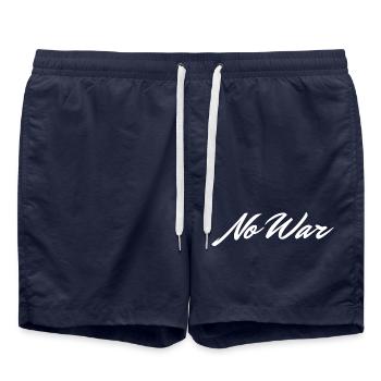 no war - Badeshorts - French Navy - Vorne - AI Model Male 185 light (185cm)