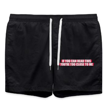 trop près de moi - Short de bain - noir - Devant - AI Model Male 185 light (185cm)