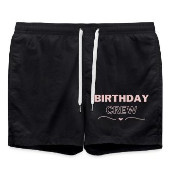 Équipage d’anniversaire - Short de bain - noir - Devant - AI Model Male 185 light (185cm)