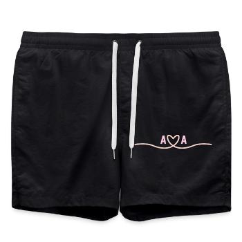 Liebe von A&A - Badeshorts - Schwarz - Vorne - AI Model Male 185 light (185cm)