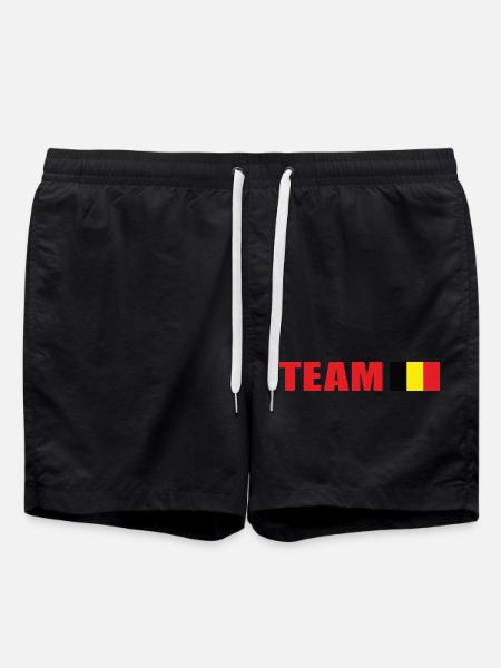 Support Team Belgium - Swim Trunks - black