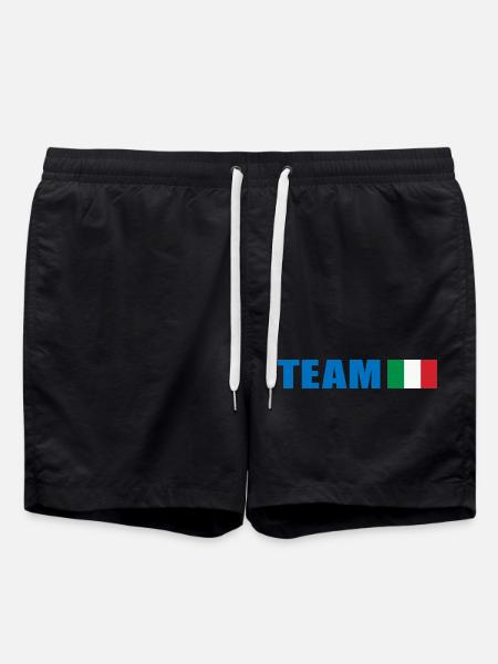 Support-Team Italien - Badeshorts - Schwarz