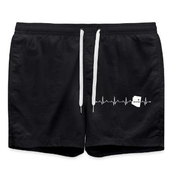 Fabriqué dans l’État d’Arizona Racines de l’amour fabriqué aux États-Unis - Short de bain - noir - Devant - AI Model Male 185 light (185cm)