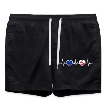 Groenland - Short de bain - noir - Devant - AI Model Male 185 light (185cm)