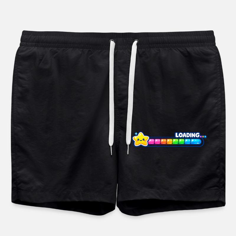 loading gamer level - Badeshorts - Schwarz