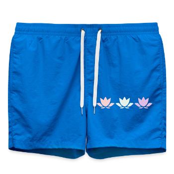 Lotusblume Lotusblüten pastell Blume Blüte Yogal - Badeshorts - Cobalt blue - Vorne