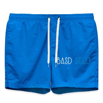 Basd Scho Bayern Dialekt Bayrisch - Badeshorts - Cobalt blue - Vorne