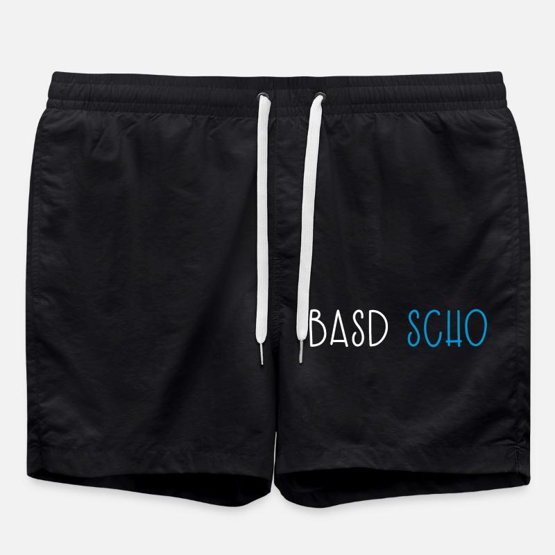 Basd Scho Bavière Dialecte bavarois - Short de bain - noir
