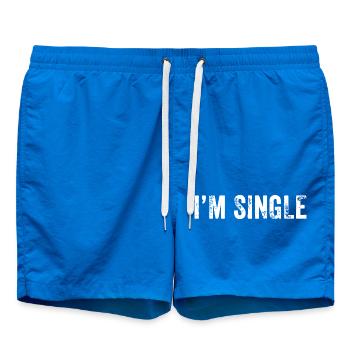 Je suis célibataire - Short de bain - cobalt blue - Devant