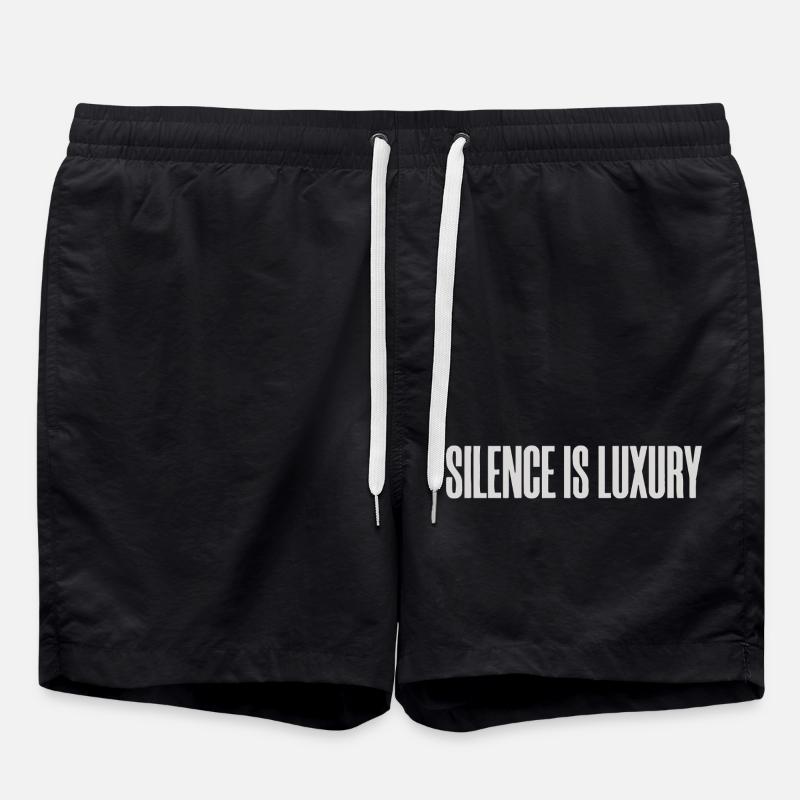 Design typographique minimaliste premium - Short de bain - noir