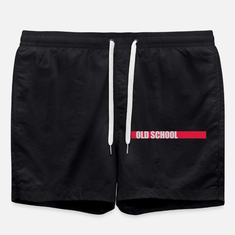 Bar Old School - Short de bain - noir