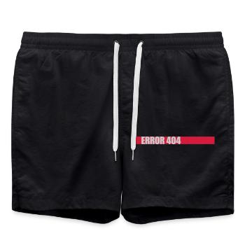 Network Lost Error 404 - Swim Trunks - black - Front - AI Model Male 185 light (185cm)