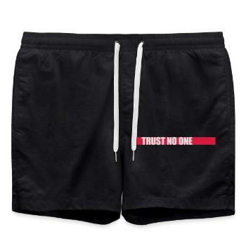 ne faites confiance à personne pour ne citer - Short de bain - noir - Devant - AI Model Male 185 light (185cm)