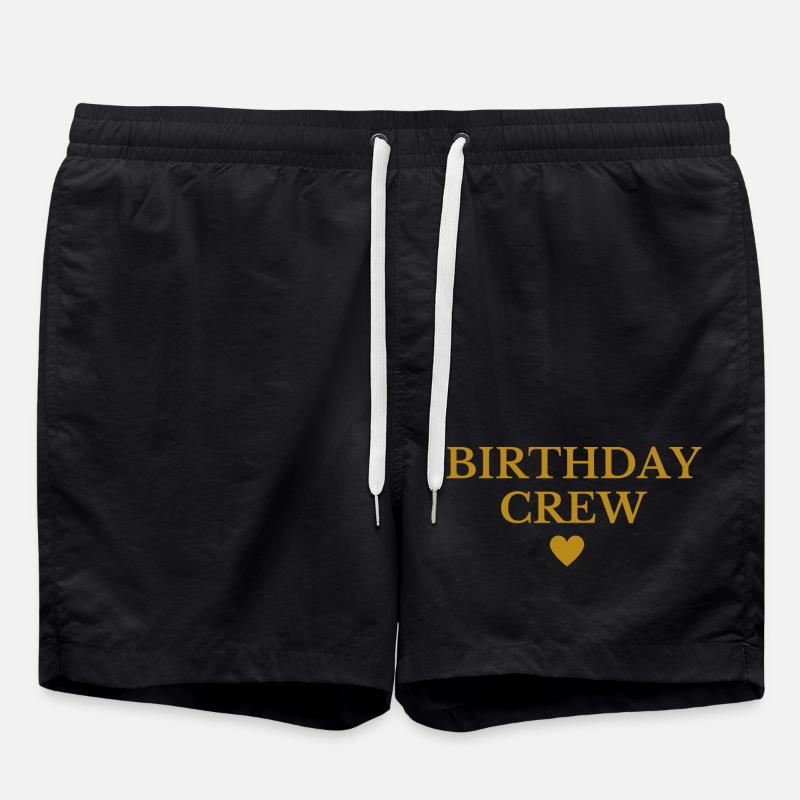Équipage d’anniversaire - Short de bain - noir