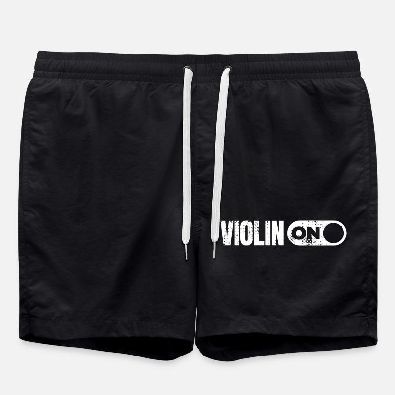 Funny Violin - Swim Trunks - black