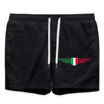 I Love Italy Tenue T-Shirt Design - Short de bain - noir - Devant - AI Model Male 185 light (185cm)