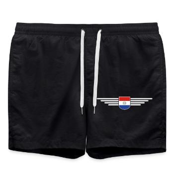 Paraguay Fan T-Shirt - Swim Trunks - black - Front - AI Model Male 185 light (185cm)