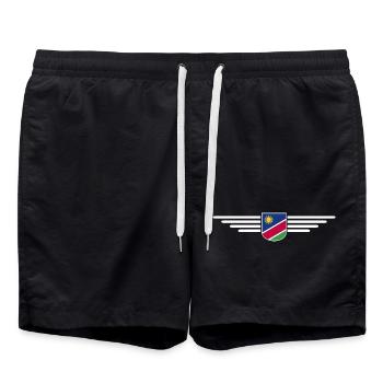 T-shirt Namibie pour les fans et les voyageurs - Short de bain - noir - Devant - AI Model Male 185 light (185cm)