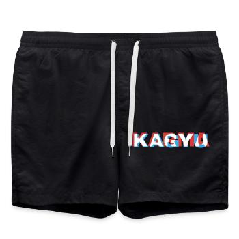 Karma Kagyu - Swim Trunks - black - Front - AI Model Male 185 light (185cm)