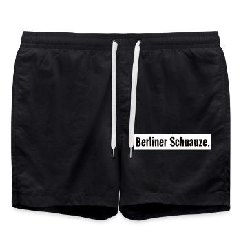 Berlin Snout Shirt Simple Capital - Swim Trunks - black - Front - AI Model Male 185 light (185cm)