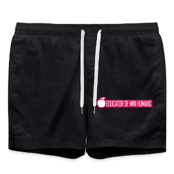 Educator Of Little Humans Teacher Funny Kids - Swim Trunks - black - Front - AI Model Male 185 light (185cm)