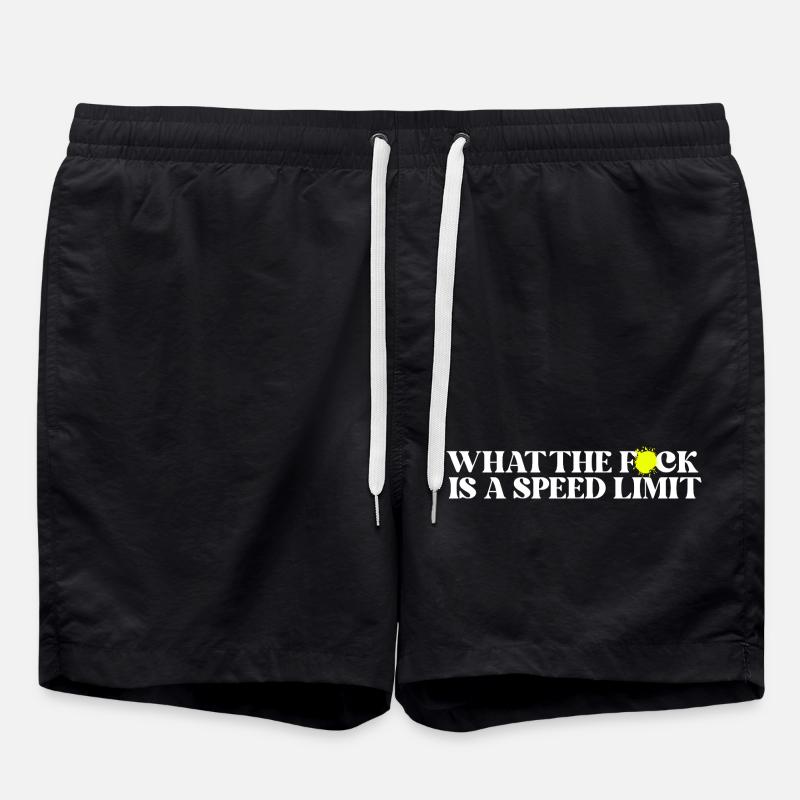 Auto - Badeshorts - Schwarz