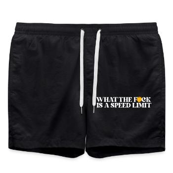 Auto - Badeshorts - Schwarz - Vorne - AI Model Male 185 light (185cm)