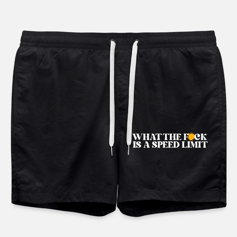 Auto - Badeshorts - Schwarz