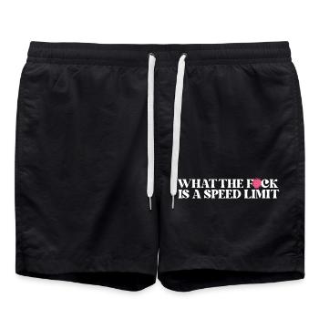 Auto - Badeshorts - Schwarz - Vorne - AI Model Male 185 light (185cm)