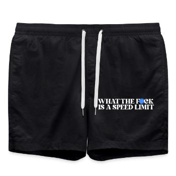Auto - Badeshorts - Schwarz - Vorne - AI Model Male 185 light (185cm)