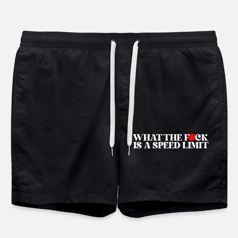 Auto - Badeshorts - Schwarz