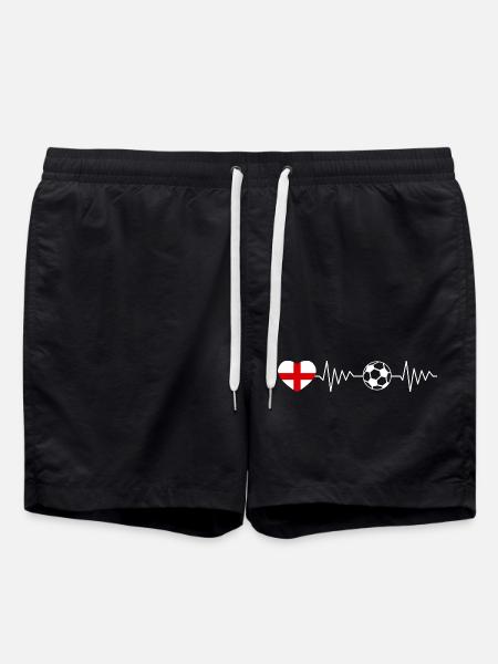 England Football Heartbeat - Swim Trunks - black