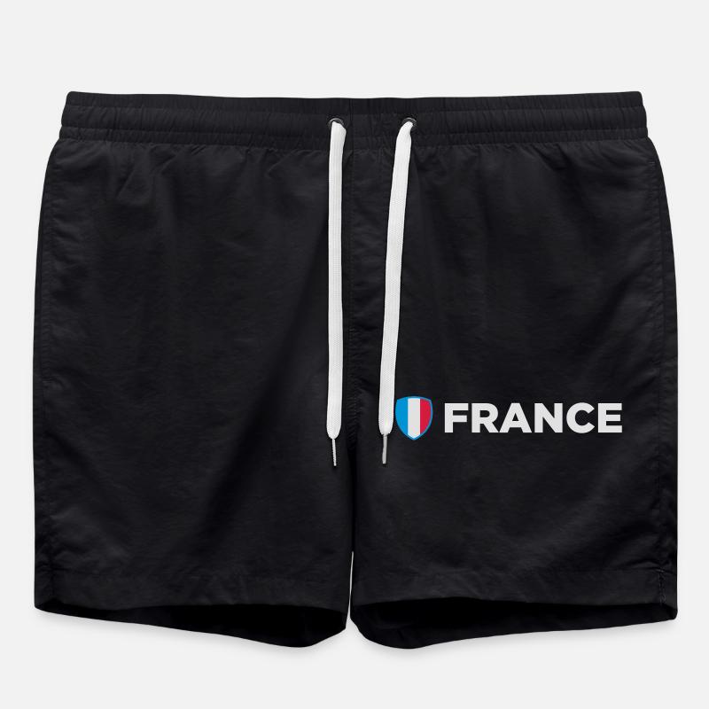 Drapeau national de la France - Short de bain - noir