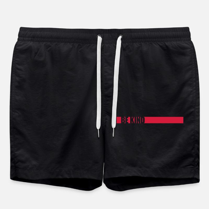 Logo Be Kind - Badeshorts - Schwarz