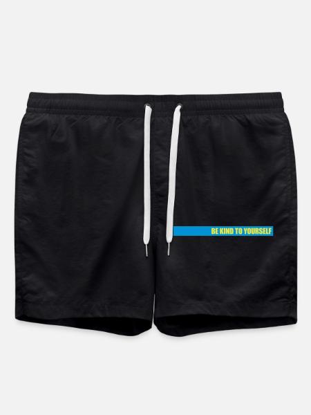 be kind to yourself - Swim Trunks - black