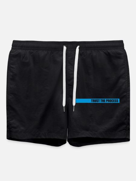 trust the process Quote - Swim Trunks - black