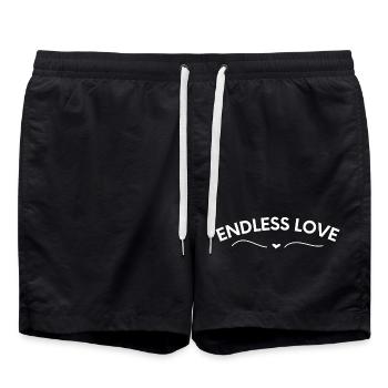 Endless love - Swim Trunks - black - Front - AI Model Male 185 light (185cm)