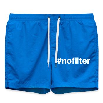 NO FILTER Hashtag - Badeshorts - Cobalt blue - Vorne