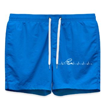 Heartbeat wave - Swim Trunks - cobalt blue - Front